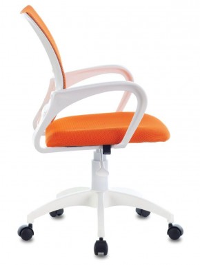 Кресло BRABIX "Fly MG-396W", пластик белый, сетка, оранжевое, 532401, MG-396W_532401 в Ханты-Мансийске - hanty-mansiysk.ok-mebel.com | фото 3