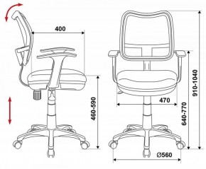 Кресло детское Бюрократ CH-W797/SD/TW-18 салатовый в Ханты-Мансийске - hanty-mansiysk.ok-mebel.com | фото 3