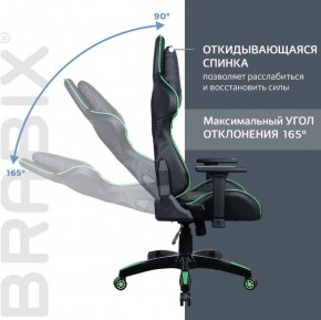 Кресло компьютерное BRABIX "GT Carbon GM-120" (черное/зеленое) 531929 в Ханты-Мансийске - hanty-mansiysk.ok-mebel.com | фото 2