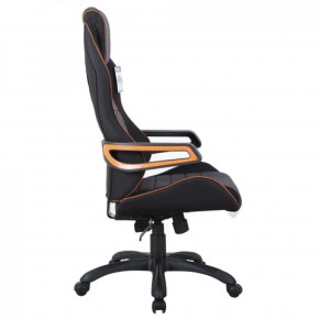 Кресло компьютерное BRABIX Techno Pro GM-003 (ткань черное/серое, вставки оранжевые) 531813 в Ханты-Мансийске - hanty-mansiysk.ok-mebel.com | фото 3