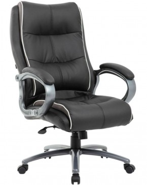 Кресло офисное BRABIX PREMIUM "Strong HD-009" (экокожа черная, ткань серая) 531945 в Ханты-Мансийске - hanty-mansiysk.ok-mebel.com | фото 1