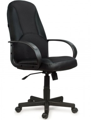 Кресло офисное BRABIX "City EX-512" (кожзам черный, ткань черная) 531407 в Ханты-Мансийске - hanty-mansiysk.ok-mebel.com | фото