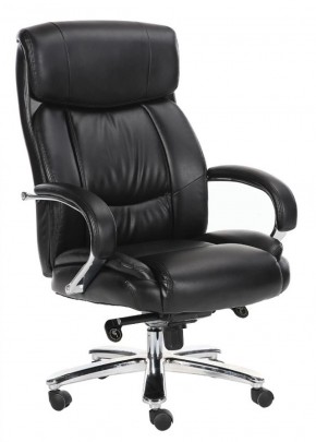 Кресло офисное BRABIX "Direct EX-580" (хром/рециклированная кожа/черное) 531824 в Ханты-Мансийске - hanty-mansiysk.ok-mebel.com | фото