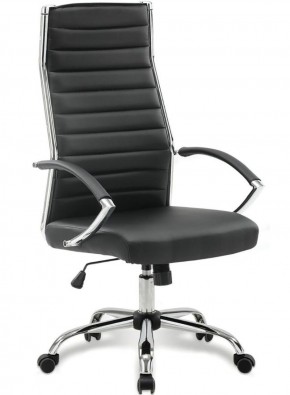 Кресло офисное BRABIX "Style EX-528", экокожа, хром, черное, 531947 в Ханты-Мансийске - hanty-mansiysk.ok-mebel.com | фото