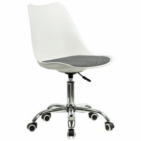 Кресло стул BRABIX "Eames MG-310 CH", хром, пластик белый, ткань серая, 532924 в Ханты-Мансийске - hanty-mansiysk.ok-mebel.com | фото 2