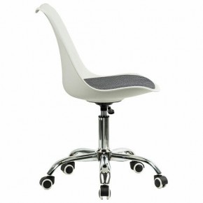 Кресло стул BRABIX "Eames MG-310 CH", хром, пластик белый, ткань серая, 532924 в Ханты-Мансийске - hanty-mansiysk.ok-mebel.com | фото 3