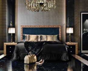 Кровать 2-х спальная (1,6 м) Тиффани Premium черная/золото с мягким элементом (Антрацит) с подъемным механизмомарт (ТФКР-3[3](П) в Ханты-Мансийске - hanty-mansiysk.ok-mebel.com | фото 2