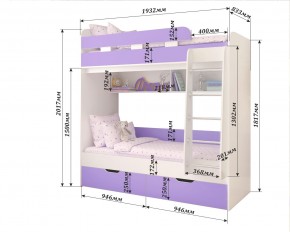 Кровать 2-х ярусная Юниор 5 в Ханты-Мансийске - hanty-mansiysk.ok-mebel.com | фото 2