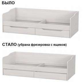 Кровать КР 1 Серия 2 + основание ДСП Лайт 0.9х2.0 (Ясень Анкор светлый) в Ханты-Мансийске - hanty-mansiysk.ok-mebel.com | фото 2