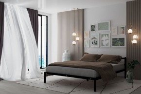 Кровать Мета с матрасом 1400 (черный) в Ханты-Мансийске - hanty-mansiysk.ok-mebel.com | фото 2