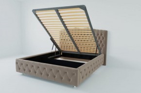 Кровать Нягань с ПМ 800 (велюр серый) в Ханты-Мансийске - hanty-mansiysk.ok-mebel.com | фото