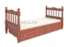 АЛЕНКА Кровать детская (орех) с 2 ящиками в Ханты-Мансийске - hanty-mansiysk.ok-mebel.com | фото 2