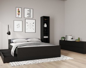 Кровать ОРИОН двухспальная с ортопедическим основанием 160х200, цвет Дуб Венге в Ханты-Мансийске - hanty-mansiysk.ok-mebel.com | фото 3