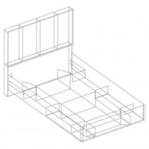 Кровать "Сандра" БЕЗ основания 1200х2000 в Ханты-Мансийске - hanty-mansiysk.ok-mebel.com | фото 4