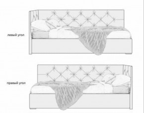 Кровать угловая Мия интерьерная +основание (80х200) в Ханты-Мансийске - hanty-mansiysk.ok-mebel.com | фото 2