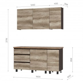 Кухня Энигма 1.6 м (венге/дуб каньон) в Ханты-Мансийске - hanty-mansiysk.ok-mebel.com | фото 5