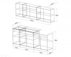 Кухонный гарнитур Лайт 1600 в Ханты-Мансийске - hanty-mansiysk.ok-mebel.com | фото 2