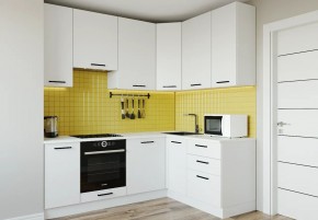 Кухонный гарнитур Белый Глянец 2200*1600 h950 (Стол. 38мм) в Ханты-Мансийске - hanty-mansiysk.ok-mebel.com | фото
