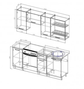 Кухонный гарнитур Демо 2000 (Стол. 26мм) в Ханты-Мансийске - hanty-mansiysk.ok-mebel.com | фото 2