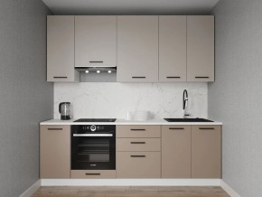 Кухонный гарнитур Каппучино 2400 h950 (Стол. 26мм) в Ханты-Мансийске - hanty-mansiysk.ok-mebel.com | фото