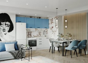 Кухонный гарнитур Капри 2550 (Стол. 38мм) в Ханты-Мансийске - hanty-mansiysk.ok-mebel.com | фото
