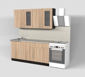 Кухня Симона Демо 1700 (Венга/Дуб Сонома) в Ханты-Мансийске - hanty-mansiysk.ok-mebel.com | фото