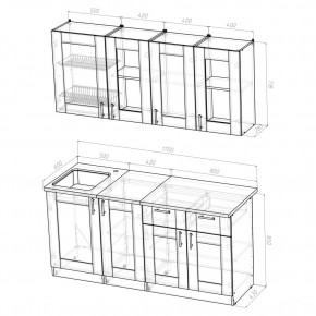 Кухня Симона Демо 1700 (Венга/Дуб Сонома) в Ханты-Мансийске - hanty-mansiysk.ok-mebel.com | фото 2