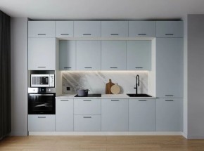 Кухонный гарнитур Смоки 3400 (Стол. 26мм) в Ханты-Мансийске - hanty-mansiysk.ok-mebel.com | фото