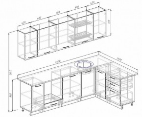 Кухонный гарнитур угловой Бланка 2600х1600 (Стол. 26мм) в Ханты-Мансийске - hanty-mansiysk.ok-mebel.com | фото 2