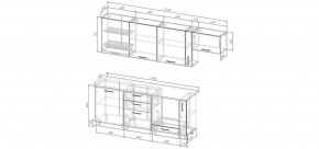 Кухонный гарнитур Умбра 2550 (Стол. 38мм) в Ханты-Мансийске - hanty-mansiysk.ok-mebel.com | фото 2