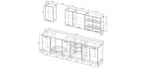 Кухонный гарнитур Умбра 2800 (Стол. 38мм) в Ханты-Мансийске - hanty-mansiysk.ok-mebel.com | фото 2