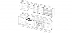 Кухонный гарнитур Умбра 3000 (Стол. 38мм) в Ханты-Мансийске - hanty-mansiysk.ok-mebel.com | фото 2