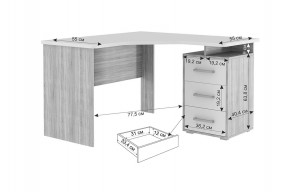 ЛАЙТ 2 Стол компьютерный угловой (1200) в Ханты-Мансийске - hanty-mansiysk.ok-mebel.com | фото 2