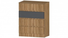 ЛЕНОРА Комод 4 ящика (графит) в Ханты-Мансийске - hanty-mansiysk.ok-mebel.com | фото