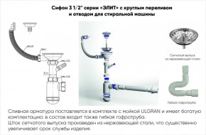 Мойка кухонная ULGRAN U-101 (500) в Ханты-Мансийске - hanty-mansiysk.ok-mebel.com | фото 14