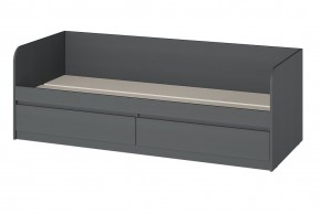 МС "Хилтон" Кровать 0,8 (графит) в Ханты-Мансийске - hanty-mansiysk.ok-mebel.com | фото 3