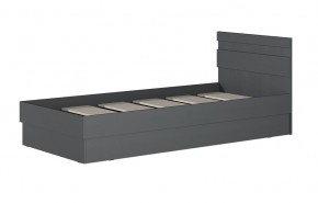 МС "Хилтон" Кровать 0,9 (графит) в Ханты-Мансийске - hanty-mansiysk.ok-mebel.com | фото 2