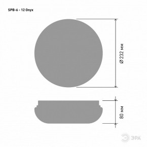 Накладной светильник Эра Классик SPB-6 - 12 Onyx в Ханты-Мансийске - hanty-mansiysk.ok-mebel.com | фото 3