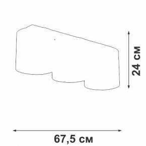 Накладной светильник Vitaluce V2881 V2881-1/3PL в Ханты-Мансийске - hanty-mansiysk.ok-mebel.com | фото 3