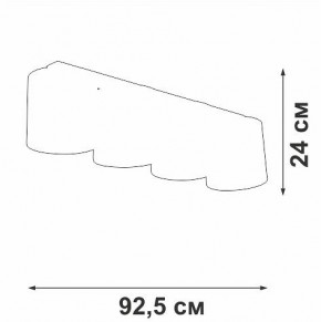Накладной светильник Vitaluce V2881 V2881-1/4PL в Ханты-Мансийске - hanty-mansiysk.ok-mebel.com | фото 3