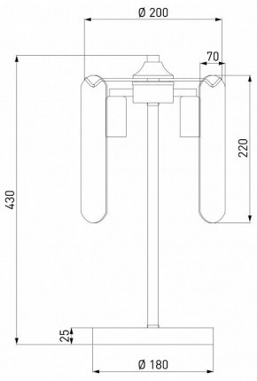 Настольная лампа декоративная Eurosvet Claire 01170/3 золото в Ханты-Мансийске - hanty-mansiysk.ok-mebel.com | фото 3