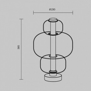 Настольная лампа декоративная Maytoni Atmos MOD364TL-L15B3K в Ханты-Мансийске - hanty-mansiysk.ok-mebel.com | фото 5