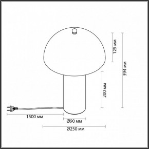 Настольная лампа декоративная Odeon Light Rufina 7089/2T в Ханты-Мансийске - hanty-mansiysk.ok-mebel.com | фото 5