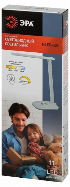 Настольная лампа офисная Эра  NLED-502-11W-W в Ханты-Мансийске - hanty-mansiysk.ok-mebel.com | фото 6
