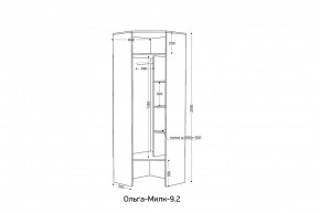 ОЛЬГА-МИЛК 9.2 Шкаф угловой с зеркалом в Ханты-Мансийске - hanty-mansiysk.ok-mebel.com | фото 2