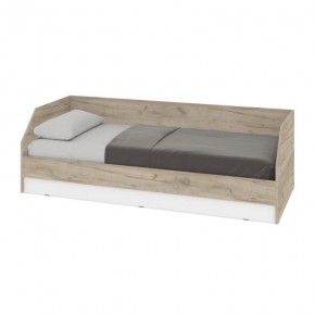 ОЛИВИЯ О81 Кровать (дуб серый/белый) в Ханты-Мансийске - hanty-mansiysk.ok-mebel.com | фото