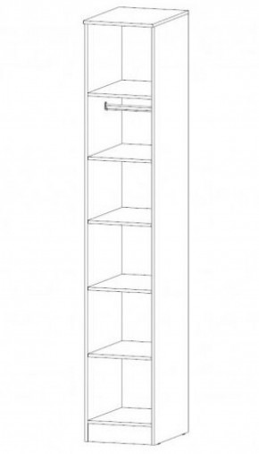 КОСТА-РИКА Пенал (шимо темный/шимо светлый) в Ханты-Мансийске - hanty-mansiysk.ok-mebel.com | фото 2