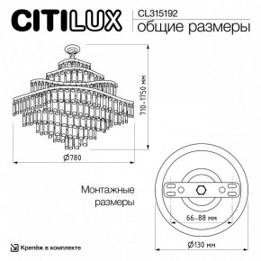 Подвесная люстра Citilux Naiad CL315192 в Ханты-Мансийске - hanty-mansiysk.ok-mebel.com | фото 6