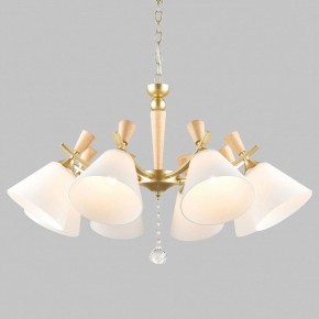 Подвесная люстра Imex MD.6132 MD.6132-8-P-GD+WOOD в Ханты-Мансийске - hanty-mansiysk.ok-mebel.com | фото