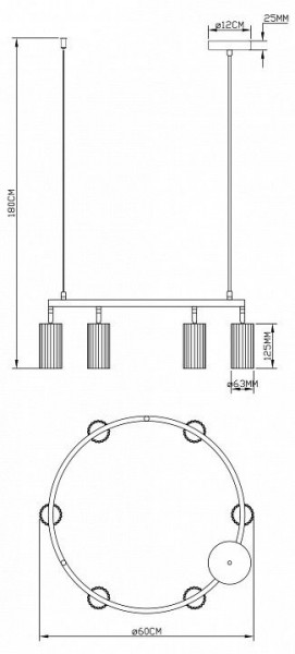 Подвесная люстра Moderli Cora V11601-6P в Ханты-Мансийске - hanty-mansiysk.ok-mebel.com | фото 7